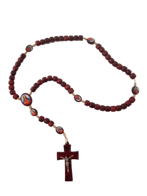 T-049 - Terço de Madeira Pai Nosso - 8mm