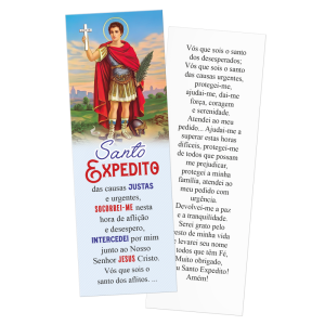 MP-025 - Marca Página - Santo Expedito - 50 unidades