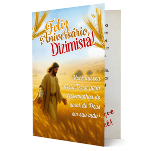 D-004 - Cartão Dizimista Feliz Aniversário D-004 - Cartão Dizimista Feliz Aniversário