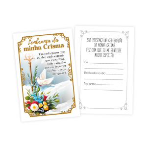 LP-014 - Lembrancinha de Crisma  - 100 unidades