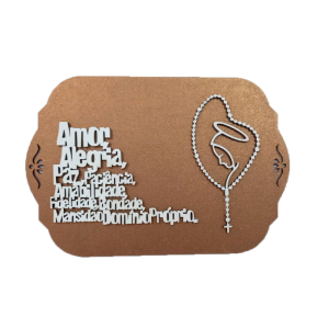 PF-008 - Quadro de Mesa Amor, Alegria...