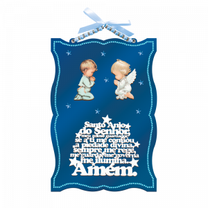 QMO-003 - Quadro Médio Oração Anjo Azul