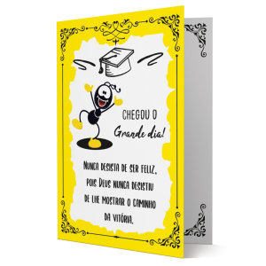 CBPD-004 - Cartão Smilinguido Chegou o Grande Dia CBPD-004 - Cartão Smilinguido Chegou o Grande Dia