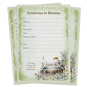 LB-030 - Lembrança de Batismo LB-030 - Lembrança de Batismo