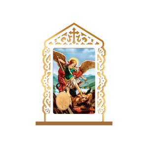 OM-005 - Oratório de mesa São Miguel Arcanjo
