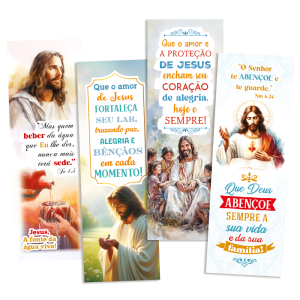 KMP-028 - Kit Marca Página - Jesus - 180 unidades KMP-028 - Kit Marca Página - Jesus - 180 unidades