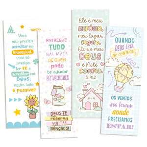 KMP-129 - Kit Marca Página - Gotas de Fé - 180 unidades KMP-129 - Kit Marca Página - Gotas de Fé - 180 unidades