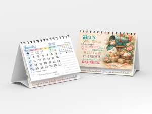 CLM-003 - Calendário de Mesa - 12 Folhas