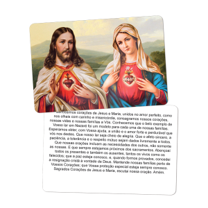 SA-013 - Santinho Auto Brilho Sagrado corações