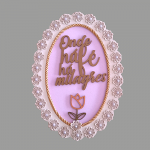 EFP-007 - Enfeite de Parede Onde há Fé