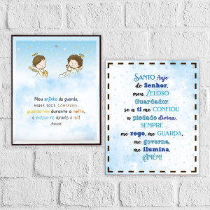 CMM-015 - Caixa MDF Batismo Azul Quadro