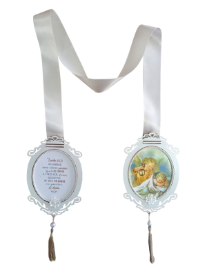 ES-023 - Escapulário de Porta Anjo da Guarda Neutro ES-023 - Escapulário de Porta Anjo da Guarda Neutro
