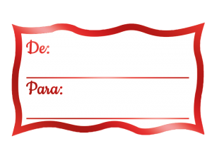 AP-004 - Etiqueta Decorativa - De / Para