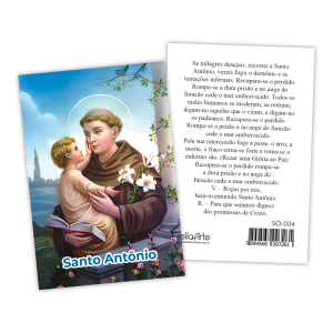 SO-034 - Santinho Santo Antônio SO-034 - Santinho Santo Antônio