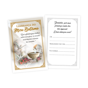 LP-002 - Lembrancinha de Batismo - 100 unidades LP-002 - Lembrancinha de Batismo - 100 unidades