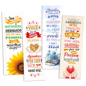 KMP-088 - Kit Marca Página - Agradecer - 180 unidades KMP-088 - Kit Marca Página - Agradecer - 180 unidades