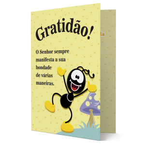 CBM-009 - Cartão Smilinguido Gratidão CBM-009 - Cartão Smilinguido Gratidão