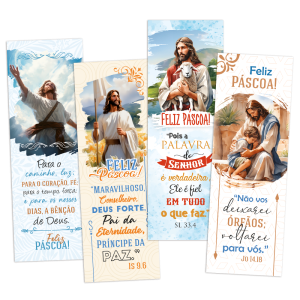 KMP-139 - Kit Marca Página - Páscoa é Vida - 180 unidades KMP-139 - Kit Marca Página - Páscoa é Vida - 180 unidades