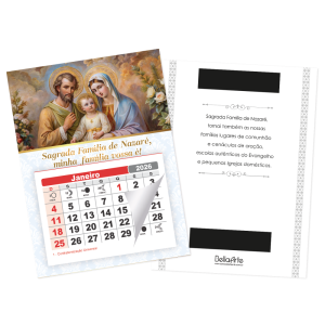PCL-010 - Calendário Postal Sagrada Família c/ refil e imã PCL-010 - Calendário Postal Sagrada Família c/ refil e imã