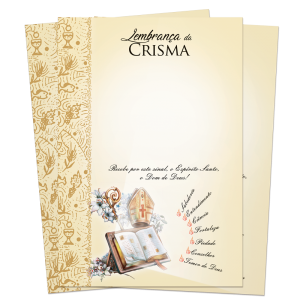 LS-065 - Lembrança de Crisma - Sem texto LS-065 - Lembrança de Crisma - Sem texto