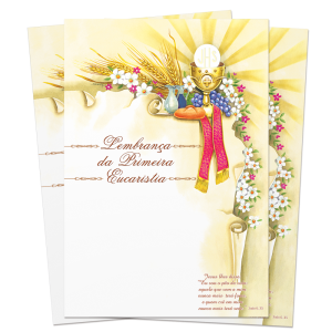 LS-041 - Lembrança de Primeira Eucaristia - Sem texto