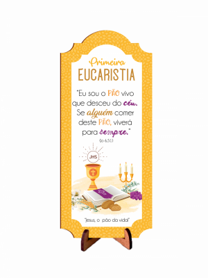 TD-022 - Tag Decorativa em MDF - Eucaristia