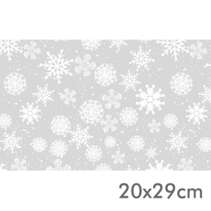 SPN-003 - Saco de Presente - Flocos de Neve - 50 unidades