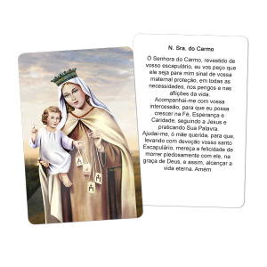 SA-022 - Santinho Auto Brilho Nossa Senhora do Carmo