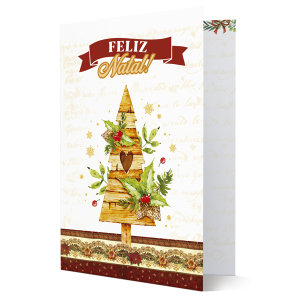 MB-102 - Cartão Feliz Natal! Paz, amor, saúde, alegria...