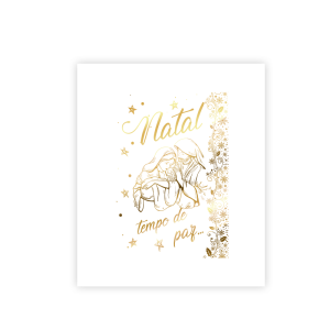 TCN-003 - Caixa Presente de Papel com Hotstamp - Natal!