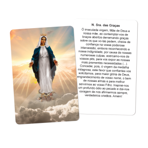 SA-014 - Santinho Auto Brilho Nossa Senhora das Graças