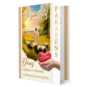 D-018 - Cartão Dizimista Felicidades D-018 - Cartão Dizimista Felicidades