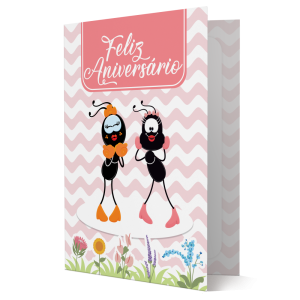 CBM-001 - Cartão Smilinguido Feliz Aniversário CBM-001 - Cartão Smilinguido Feliz Aniversário