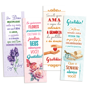 KMP-025 - Kit Marca Página - Gratidão - 180 unidades