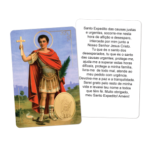 SH-008 - Santinho Hotstamp Santo Expedito SH-008 - Santinho Hotstamp Santo Expedito