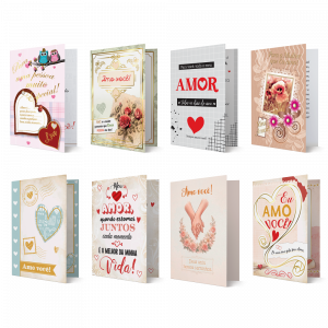 RF-009 - Refil Cartão M - Amor - 16 cartões