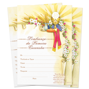 LB-041 - Lembrança de Primeira Eucaristia LB-041 - Lembrança de Primeira Eucaristia