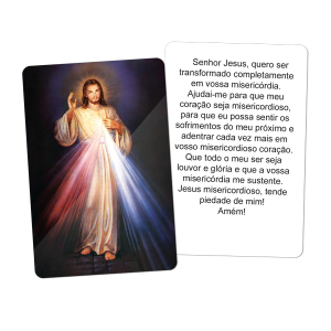 SA-009 - Santinho Auto Brilho Jesus Misericordioso SA-009 - Santinho Auto Brilho Jesus Misericordioso