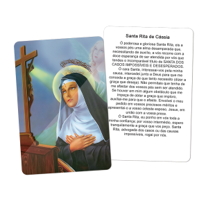 SA-017 - Santinhos Auto Brilho Santa Rita de Cássia