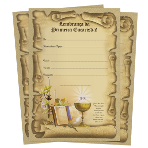 LB-007 - Lembrança de Primeira Eucaristia LB-007 - Lembrança de Primeira Eucaristia