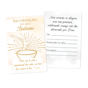 RE-011 - Recordação do Batismo RE-011 - Recordação do Batismo