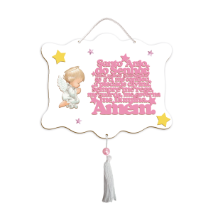 QMO-005 - Quadro Santo Anjo rosa