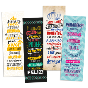 KMP-126 - Kit Marca Página - Aniversário B - 180 unidades