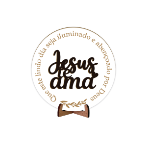 EFL-002 - Enfeite de Fé Jesus te ama