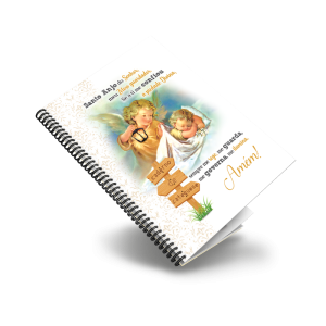 CP-031 - Caderno Capa Dura Santo Anjo CP-031 - Caderno Capa Dura Santo Anjo