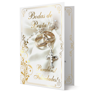 M-570 - Cartão Bodas de Prata