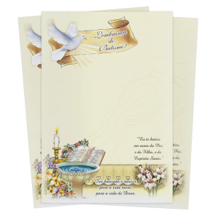 LS-047 - Lembrança de Batismo - Sem texto