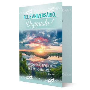 D-023 - Cartão Dizimista Feliz Aniversário D-023 - Cartão Dizimista Feliz Aniversário