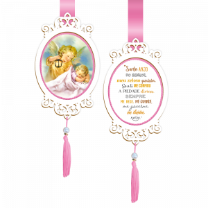 ES-021 - Escapulário de Porta Anjo da Guarda Rosa