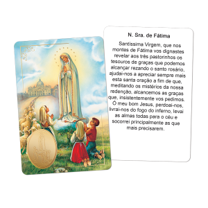 SH-010 - Santinhos Hotstamp Nossa Senhora de Fátima SH-010 - Santinhos Hotstamp Nossa Senhora de Fátima